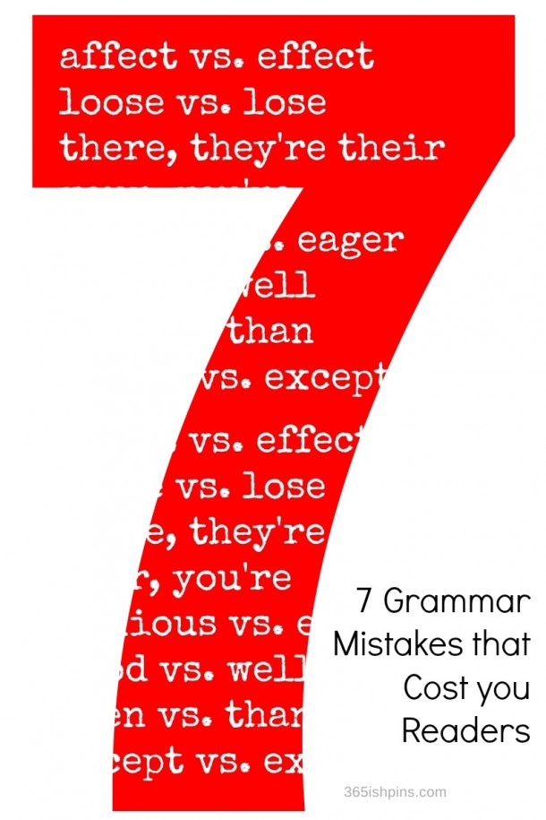 7 Grammar Mistakes That Cost You Readers