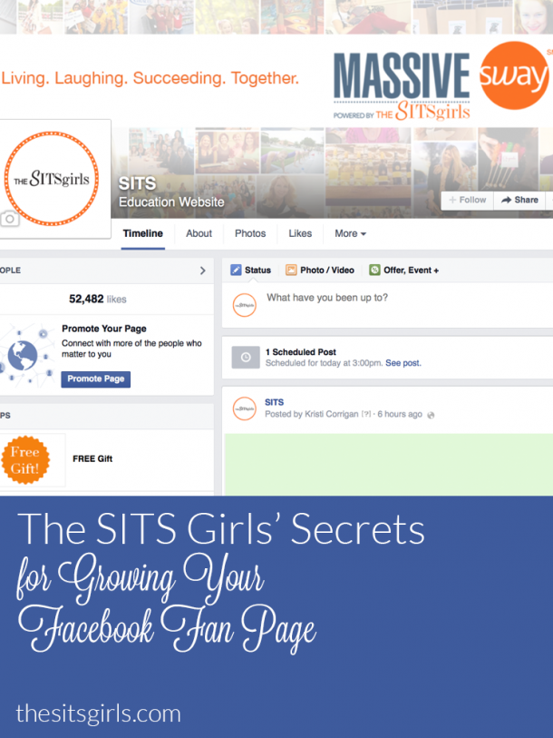 Facebook Fan The SITS Girls Guide to Grow Your Facebook Fan Page!