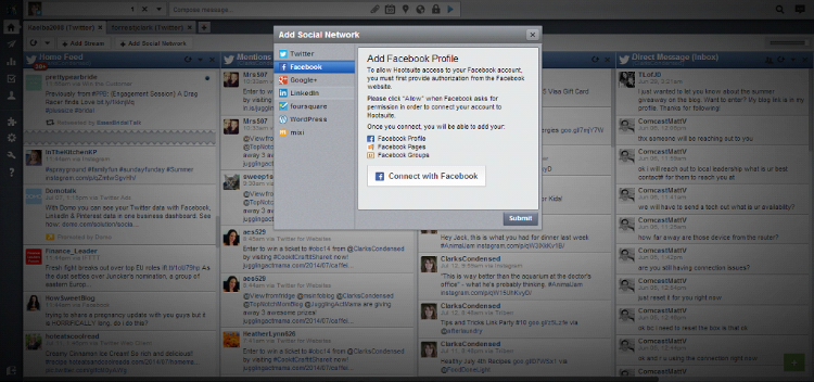 how to use hootsuite for facebook