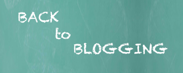 back to blogging