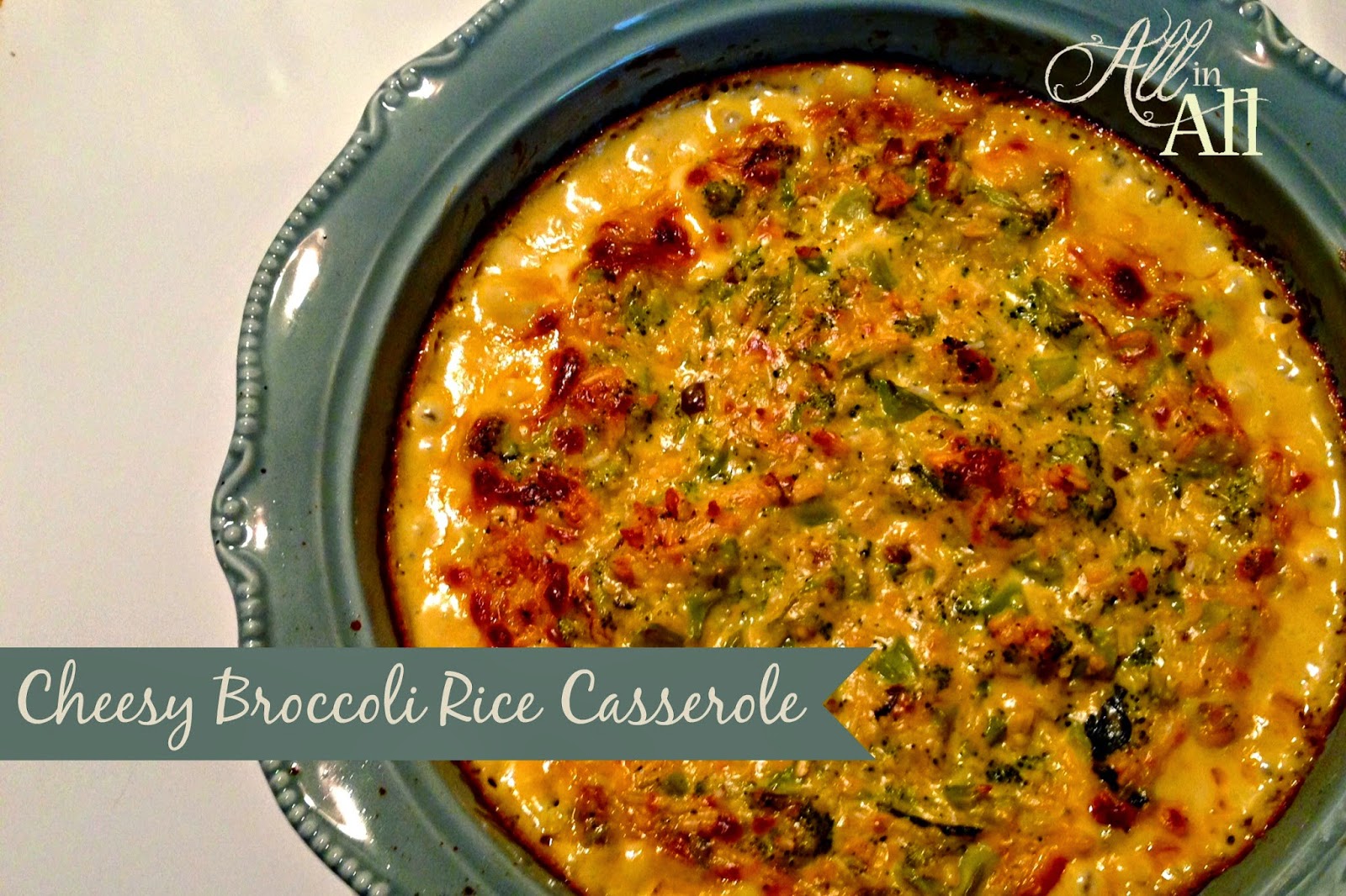Cheesy Brocoli Rice Caserole