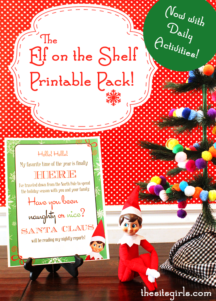 Elf On The Shelf Printables - The SITS Girls