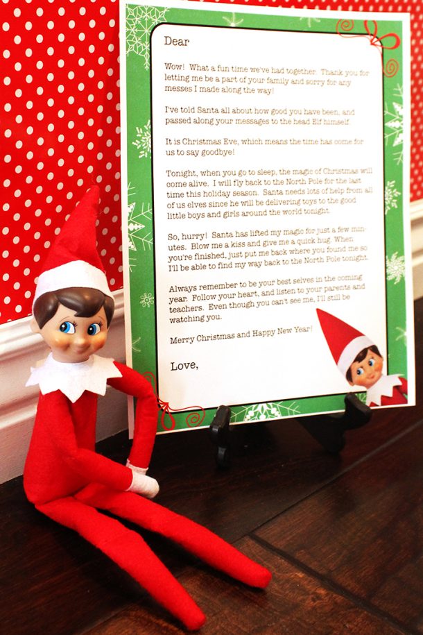 Elf On The Shelf Printables - The SITS Girls