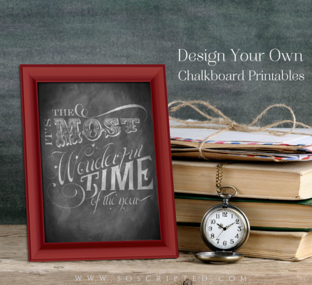 How To Design Custom Chalkboard Printables For Free