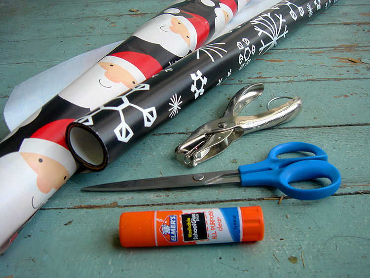 All the supplies you need for DIY Gift Bags.