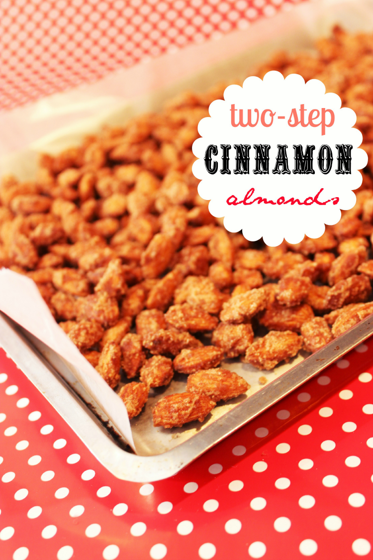 These cinnamon almonds are easy to make with only two steps, but they taste delicious. 