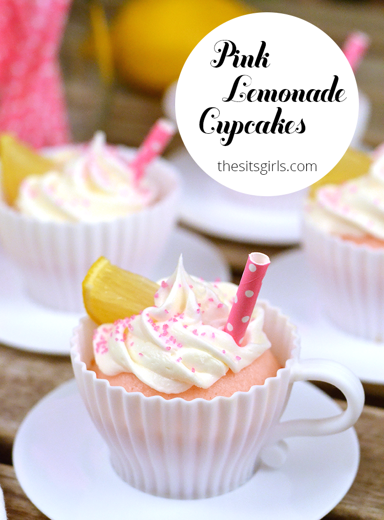 Everything you could want in a dessert, in one cute cupcake. Pink lemonade cupcakes are easy to bake and yummy to eat. 
