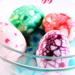 A great spin on dying easter eggs, Magic Mosaic Eggs are a fun easter craft.