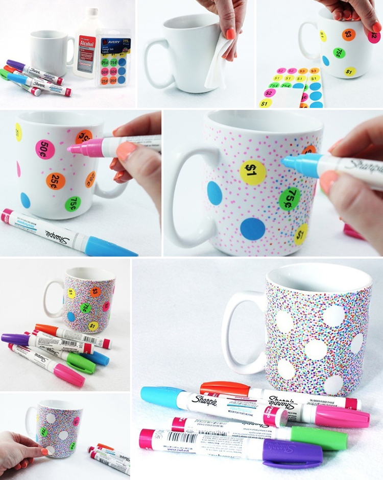 Step by step guide to making a DIY Sharpie mug. If you follow the tips and instructions in this post exactly, your design will last for a long time!