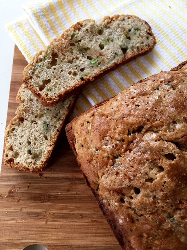 Enjoy all fruits of your garden, or in this case, vegetables, by making this quick zucchini bread. The buttermilk gives it a nice tang. It is the last zucchini bread recipe you will need. 