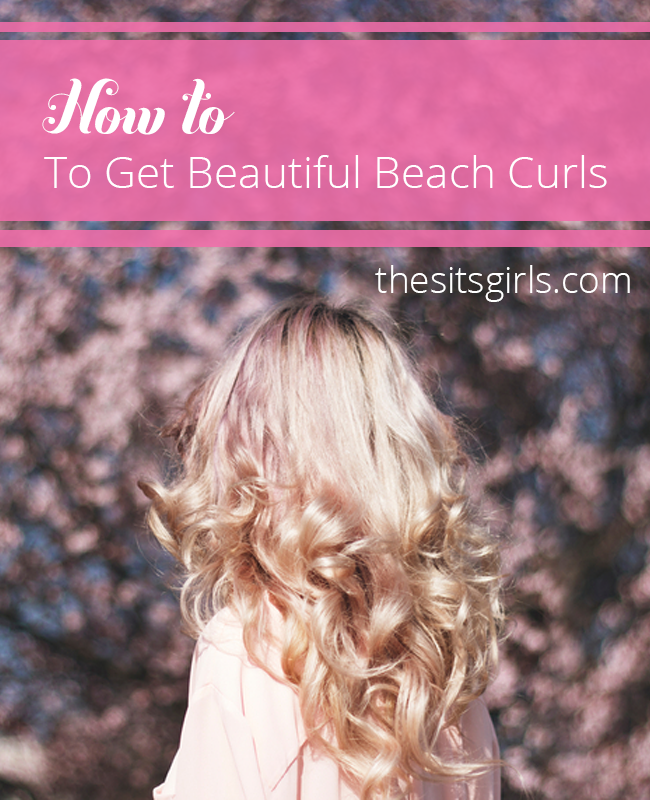 How to get the perfect beautiful beach curls. Step by step tutorial to help you master your curling iron and get a fun, beachy look for your hair this summer. | beach waves