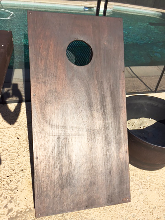 IF you stain your Corn Hole boards, make sure to apply a sealant. 