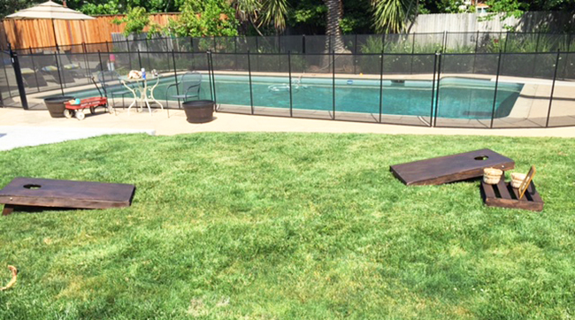 You are now ready to play Corn Hole! 