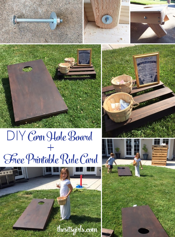 DIY Corn Hole Board Bean Bag Toss Game Corn Hole Rules