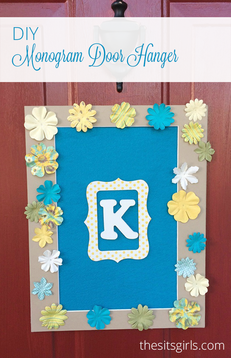 decorative over the door hangers on Diy Monogram Door Hanger