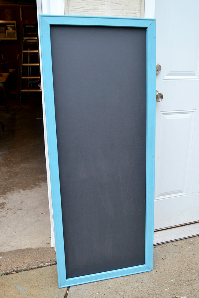 Chalkboard paint is an easy way to turn an inexpensive piece of plywood into the perfect size and shape of chalkboard you need for your DIY project.
