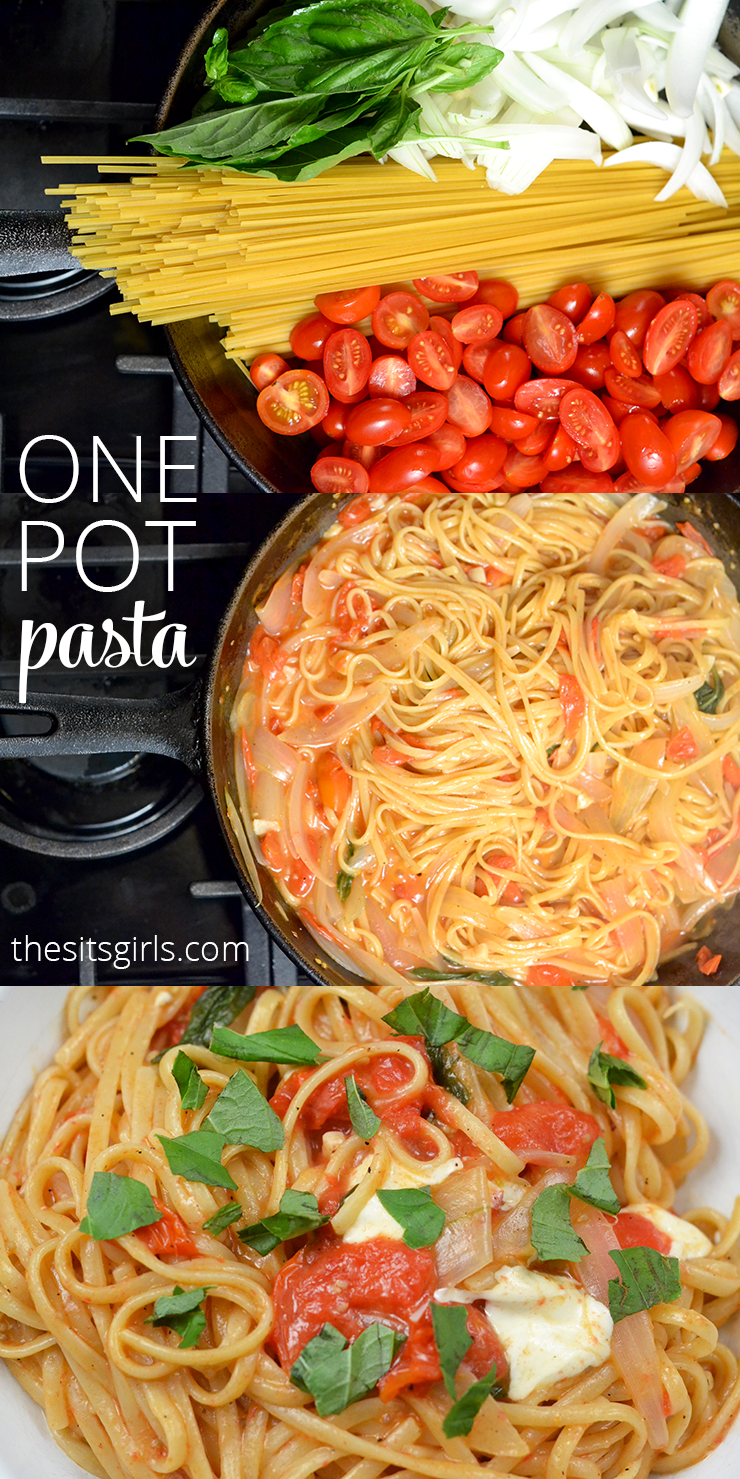 Have you tried one pot pasta? It is a brilliant idea for busy weeknight - the whole dinner is ready in less than 15 minutes.
