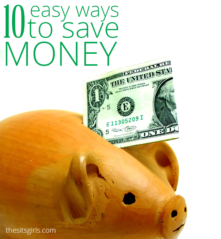 10 amazingly easy ways to save money! Plus great tips to teach you how to track your spending and set a budget.