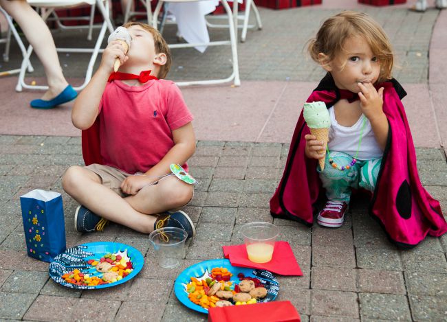 Ice cream is great on a hot summer day! 