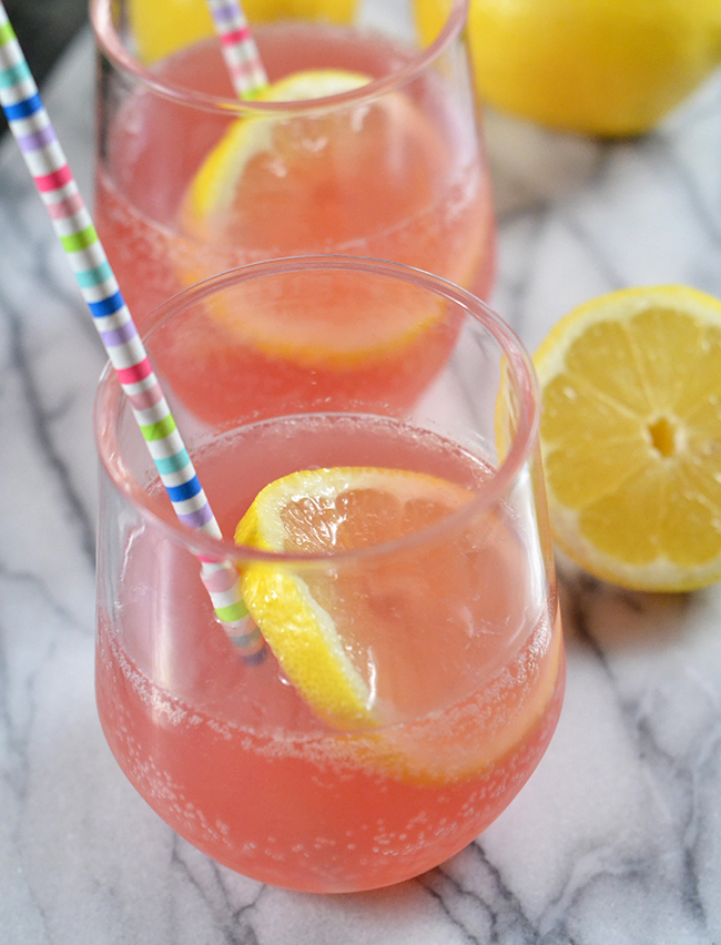 Love this simple wine punch. All you need is Moscato, pink lemonade, and 7Up. Mix and enjoy! Great recipe for summer entertaining. 