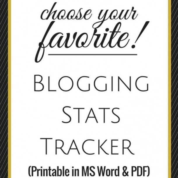blogging stats tracker