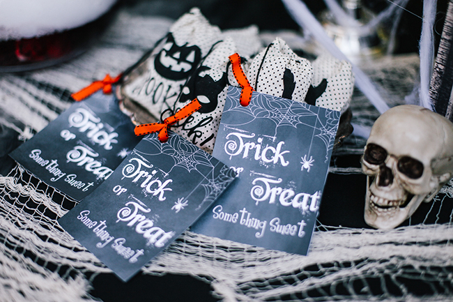 Send guests home with a little bag of Spooky Chex mix, trust us they will be so excited!