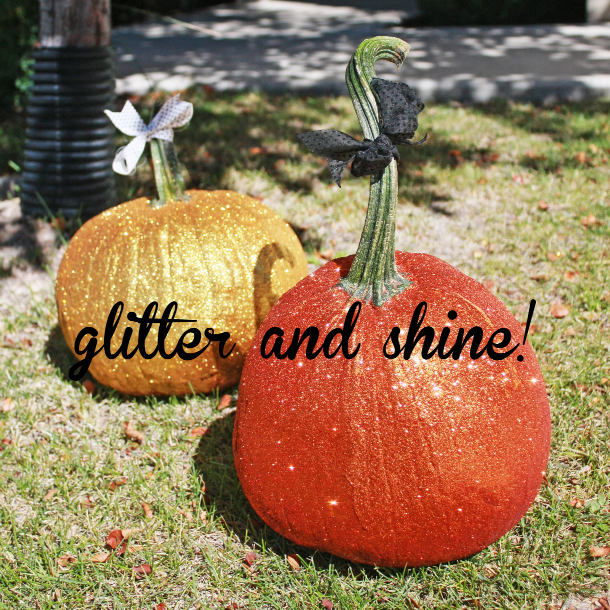 Glitter Pumpkins