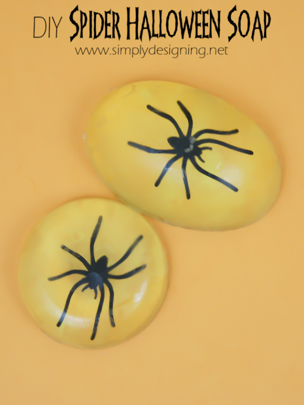 Make some spooky spider soap!
