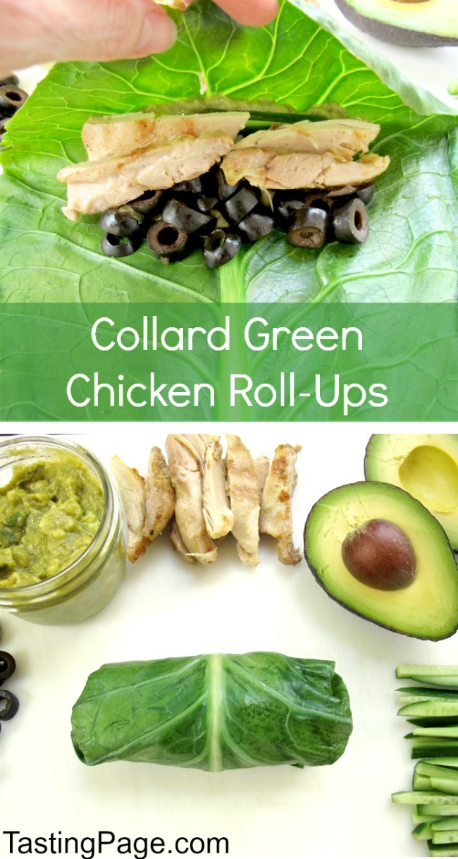 Collard Green Chicken Roll Ups