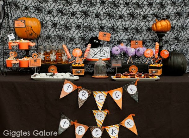 Spiderwebs are the center focus at this cute Halloween party!