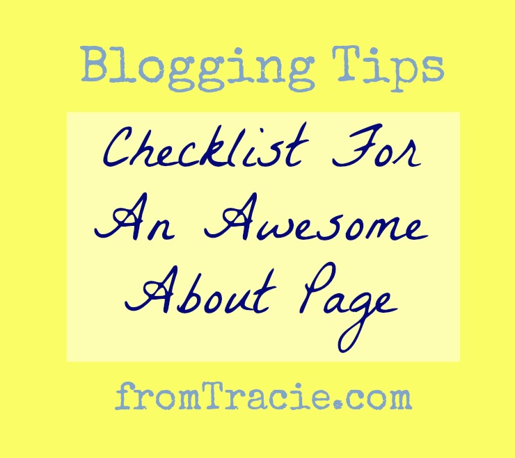 Blog Tips | Checklist for the About Me Page on your blog.