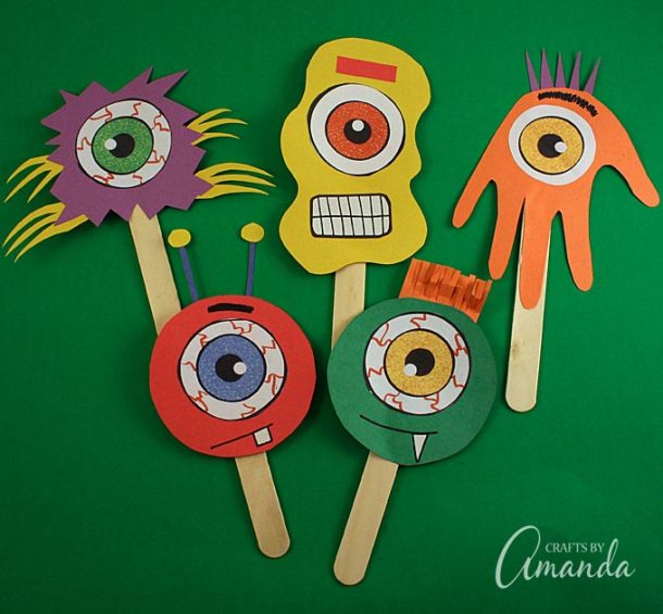 Make the cute monsters for Halloween!