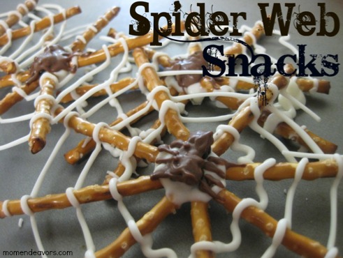 Add chocoalte and pretzels together for this cute snack!