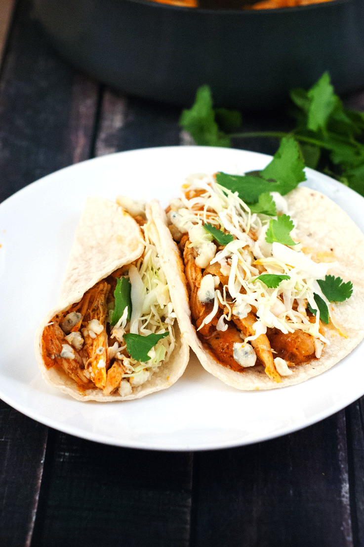 Buffalo Ranch Chicken Tacos