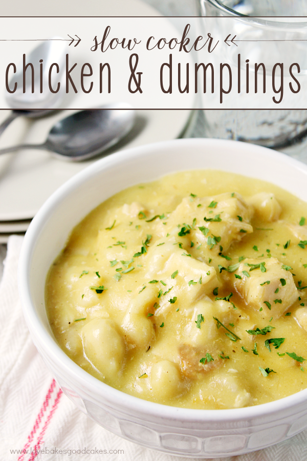 Chicken and dumplings is a perfect recipe for dinner.