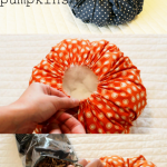 Make your fall decor extra adorable with fabric pumpkins. They only take 15 minutes to create with this easy DIY tutorial.