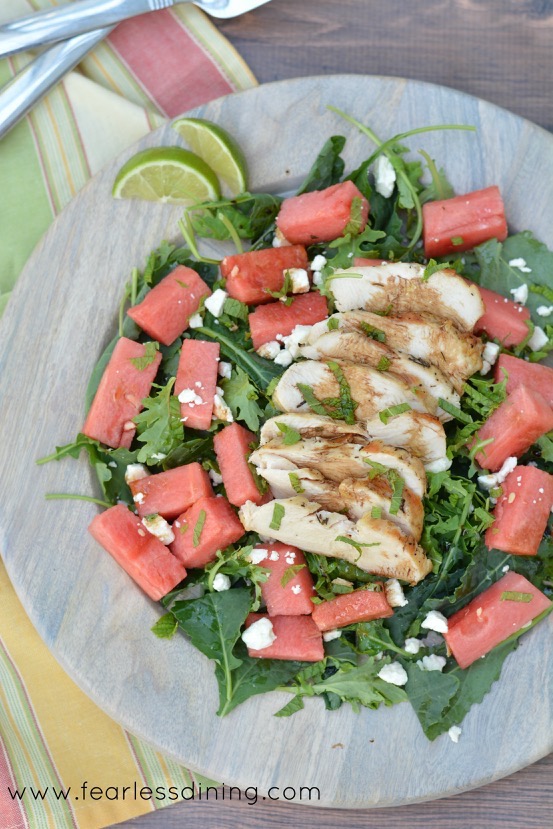 Fruit, Veggie, and Chicken all in one beautiful salad! YUM!