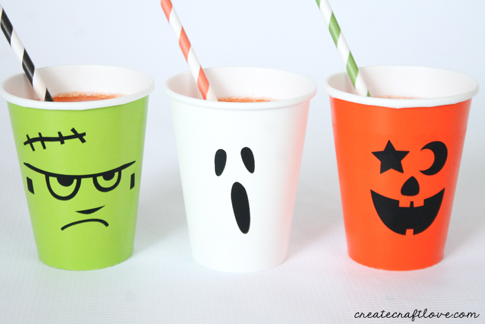These halloween party cups are the perfect thing to serve some spooky punch up!