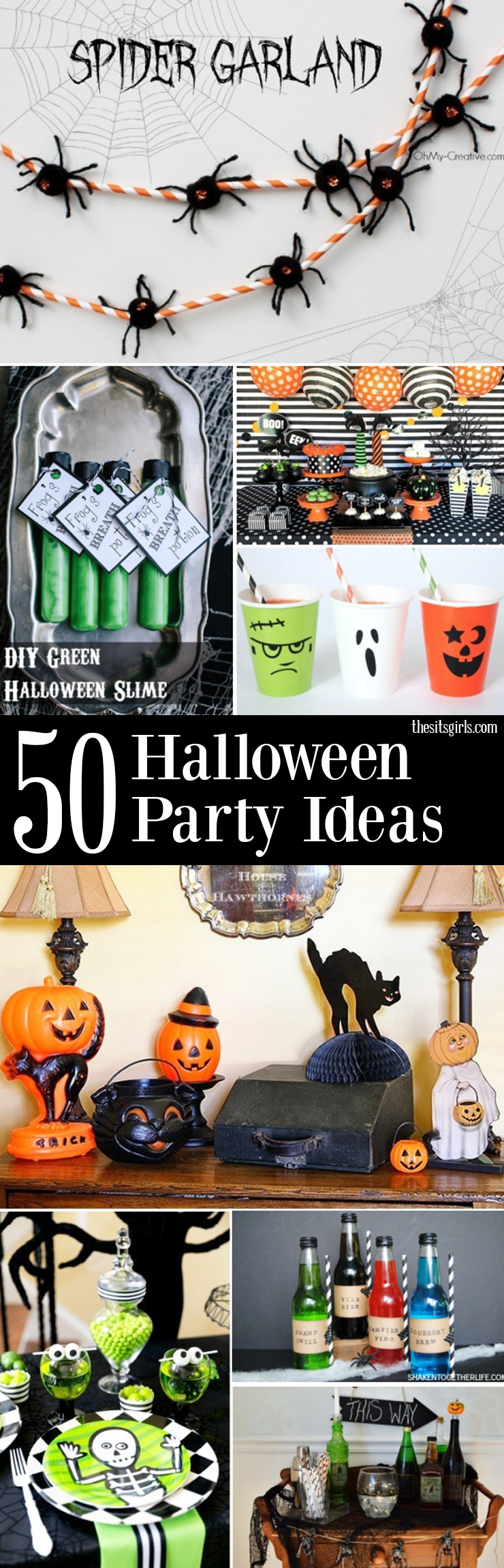 Great Halloween party ideas to help you throw the perfect party - with cute party food, Halloween decor, party favors and more!