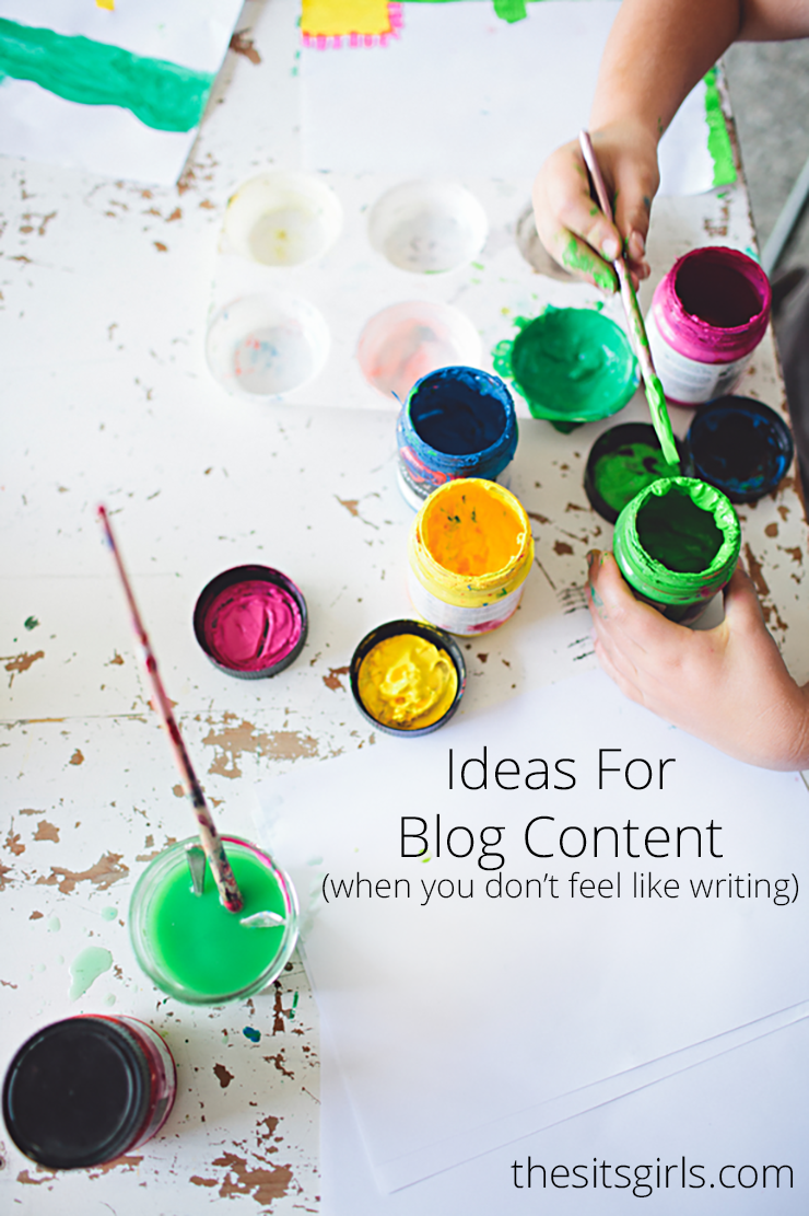 9 ideas for blog content on those days when you just don't feel like writing. | Blog Tips | Blog Post Ideas