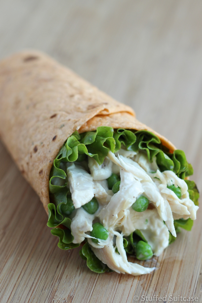 This chicken wrap is quick, healthy, and delicious!