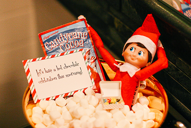 A hot chocolate marshmallow bath is the perfect way for your Elf on the She...