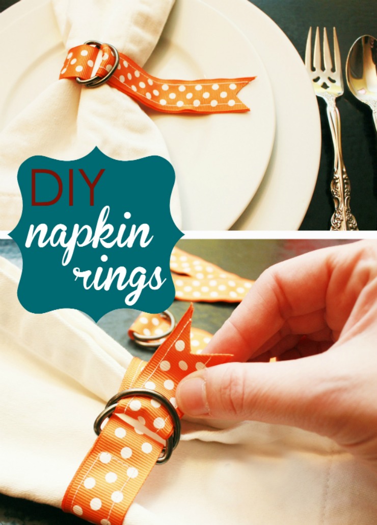 DIY Ribbon Napkin Rings