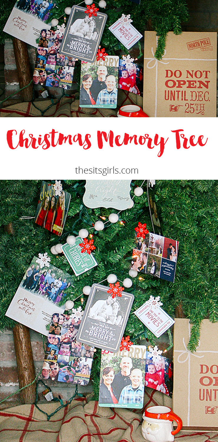 A cute and easy way to decorate your Christmas tree and display your Christmas cards! | Christmas Decorations
