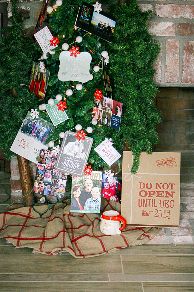 Create a Memory Tree with your Christmas Cards!