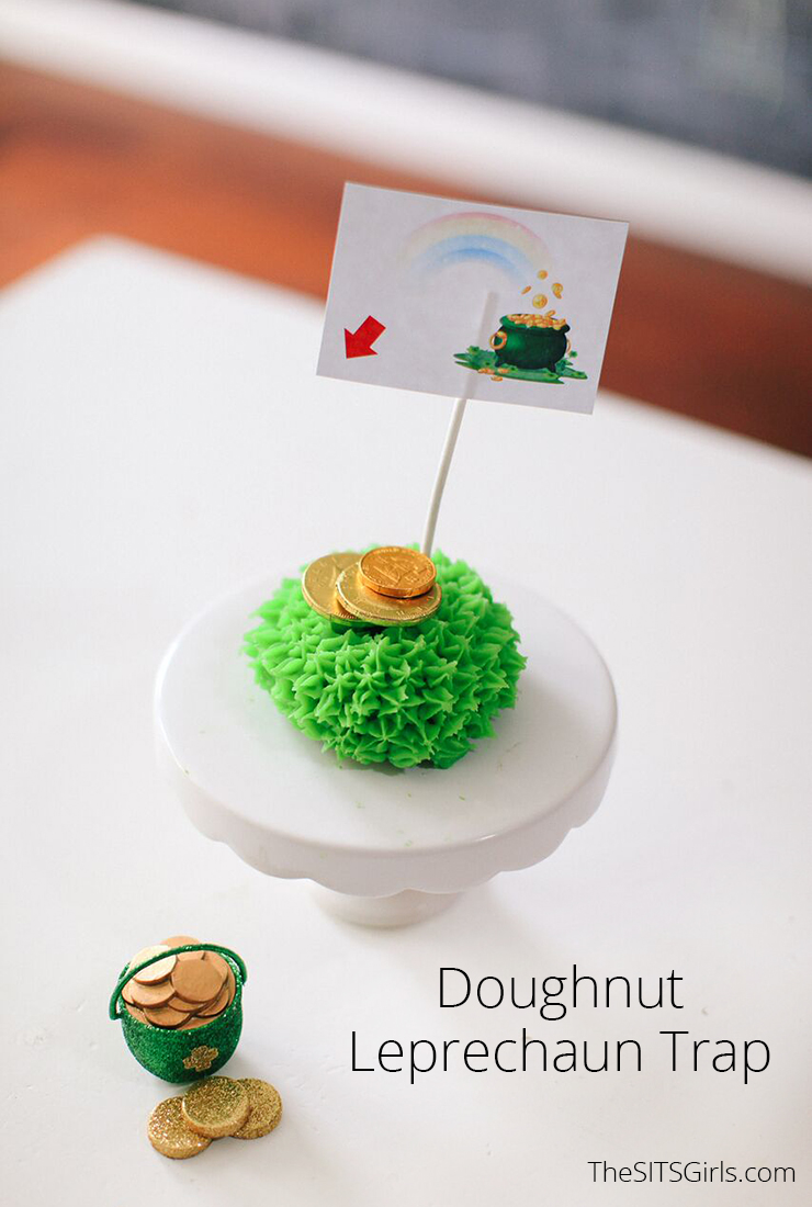 A sweet treat and St Patrick's Day fun in one cute package! Make a doughnut leprechaun trap and see if you can catch a little luck this year.