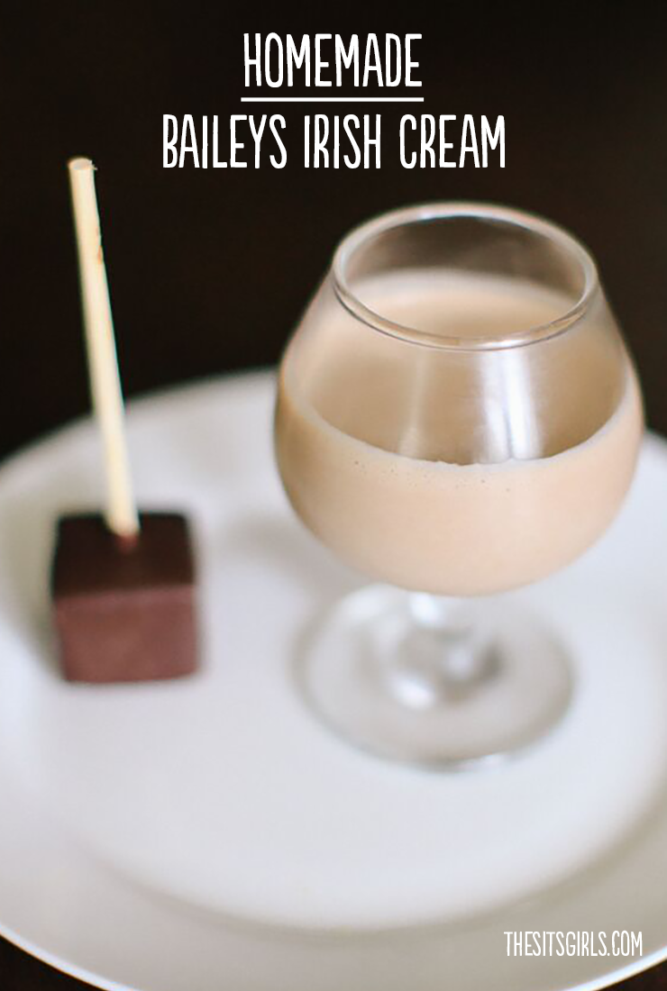 Homemade Baileys Irish Cream Recipe | It's easy to make your own Irish cream for coffee, cocktails, an ice cream topping, or to drink over ice.