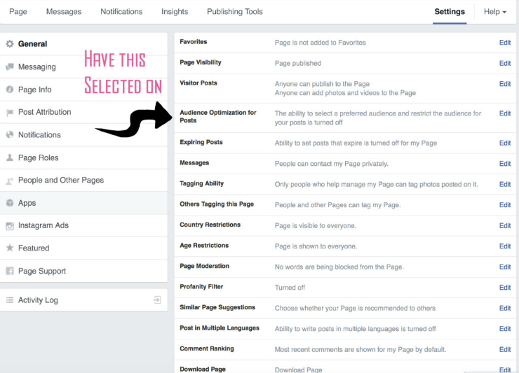 Audience Optimization For Facebook Targeting On Posts