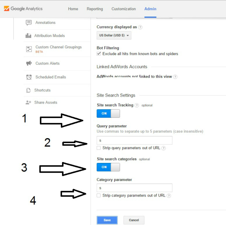 Set Up Search Site Content In Google Analytics