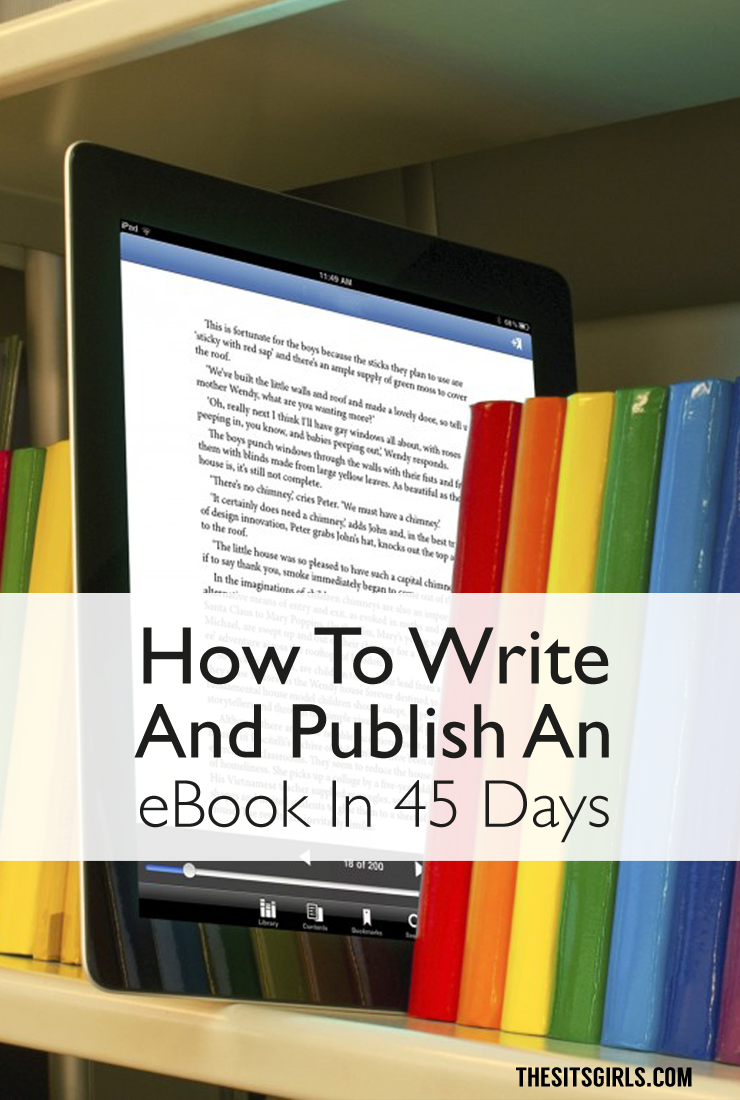 Do you want to write an ebook, but you aren't sure where to start? Click through to see the process for writing and publishing an ebook in 45 days. It's a great way to make money and add a new revenue stream to your blog.